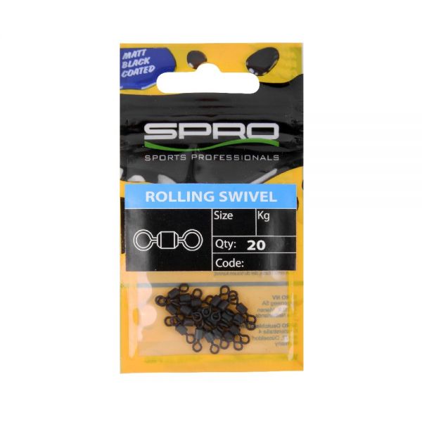 Spro Matte Black Rolling Swivel #7