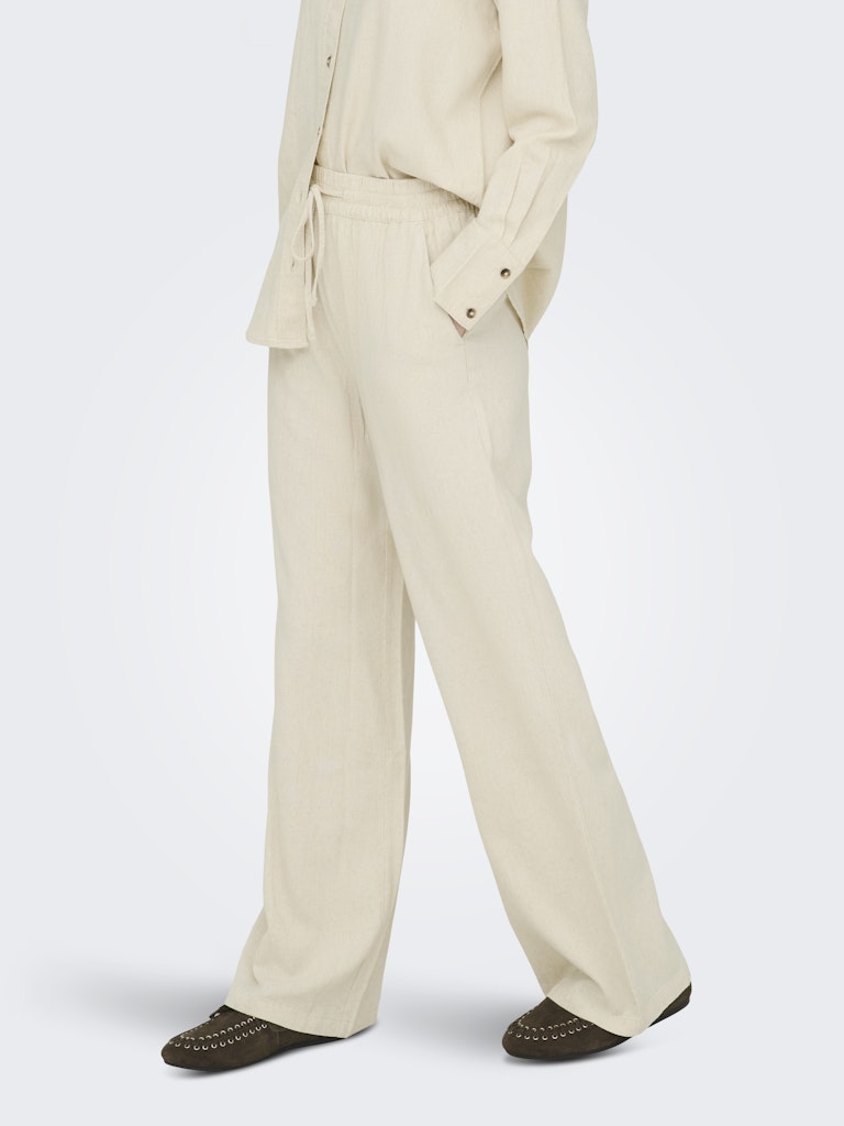 Jacqueline DE Yong Say HW Linen Wide Pant Wnd Dames