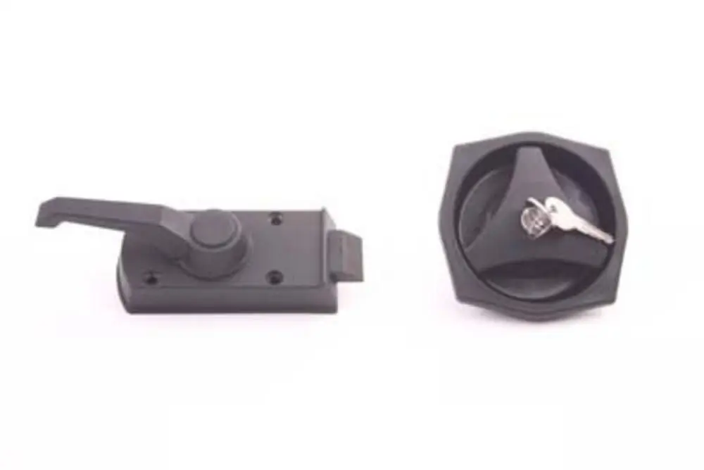 Fjord Outdoor Deurslot Zwart Rond 25/35Mm Links
