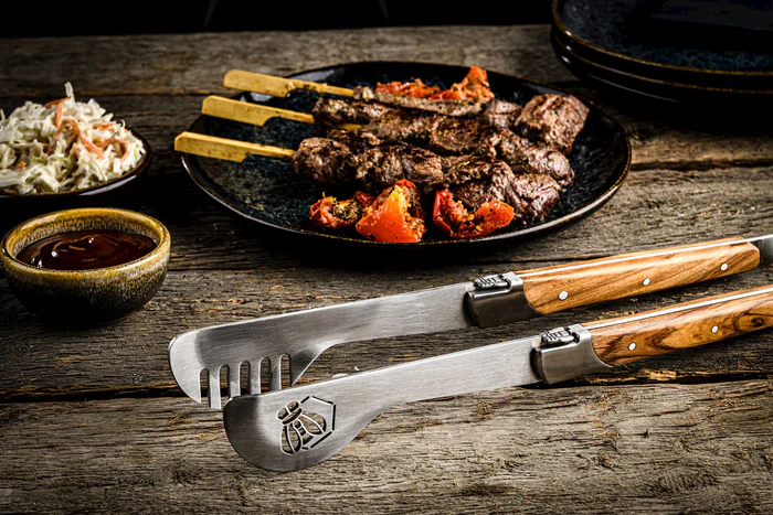 Laguiole Luxury Line Bbq Set Olijfhout