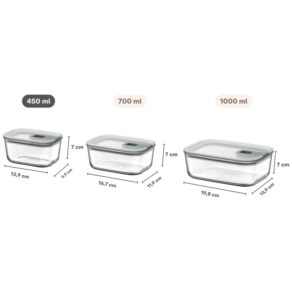 Mepal Glas Vershouddoos Easyclip 2.0 450 Ml