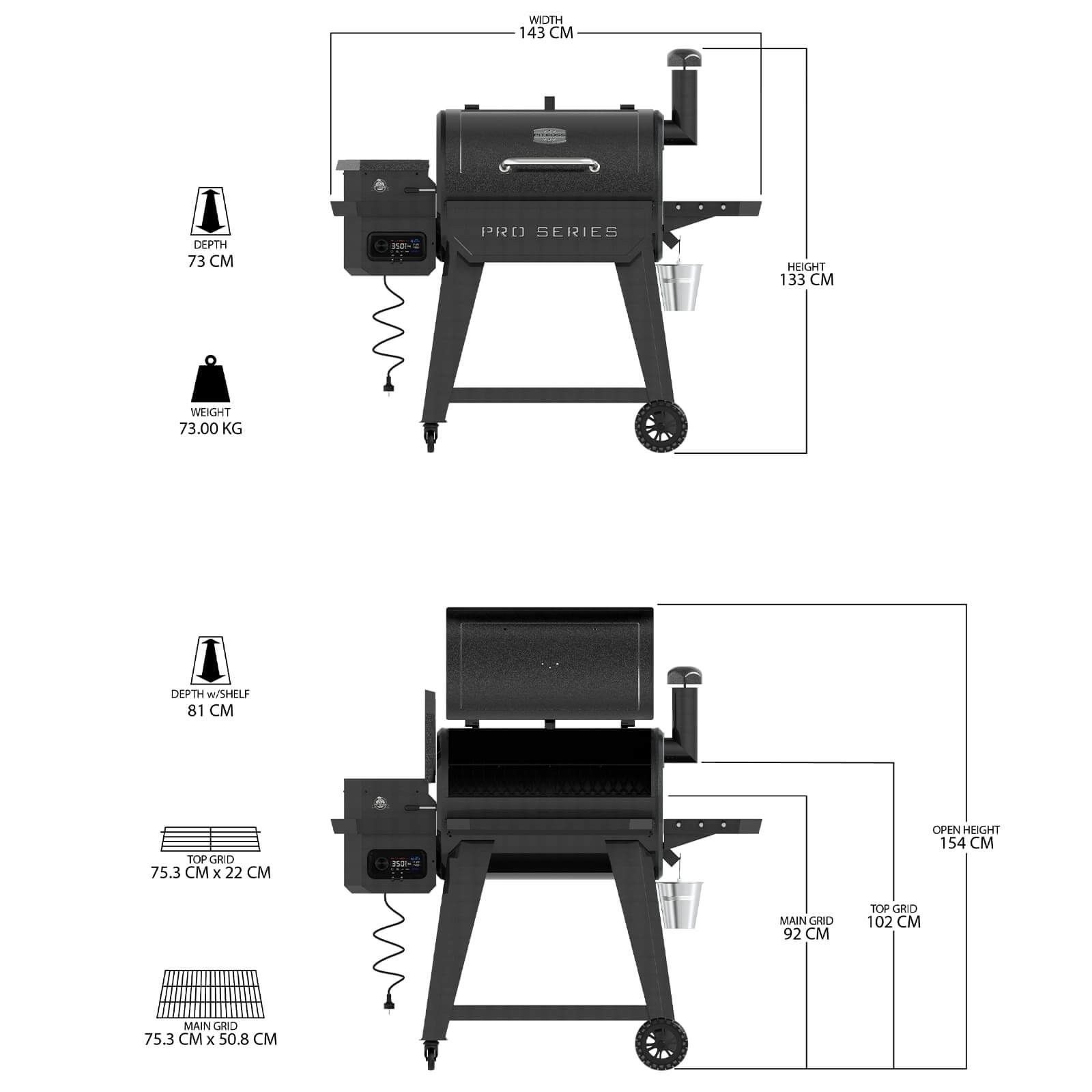 Pit Boss Pelletgrill Pro 850 Wifi