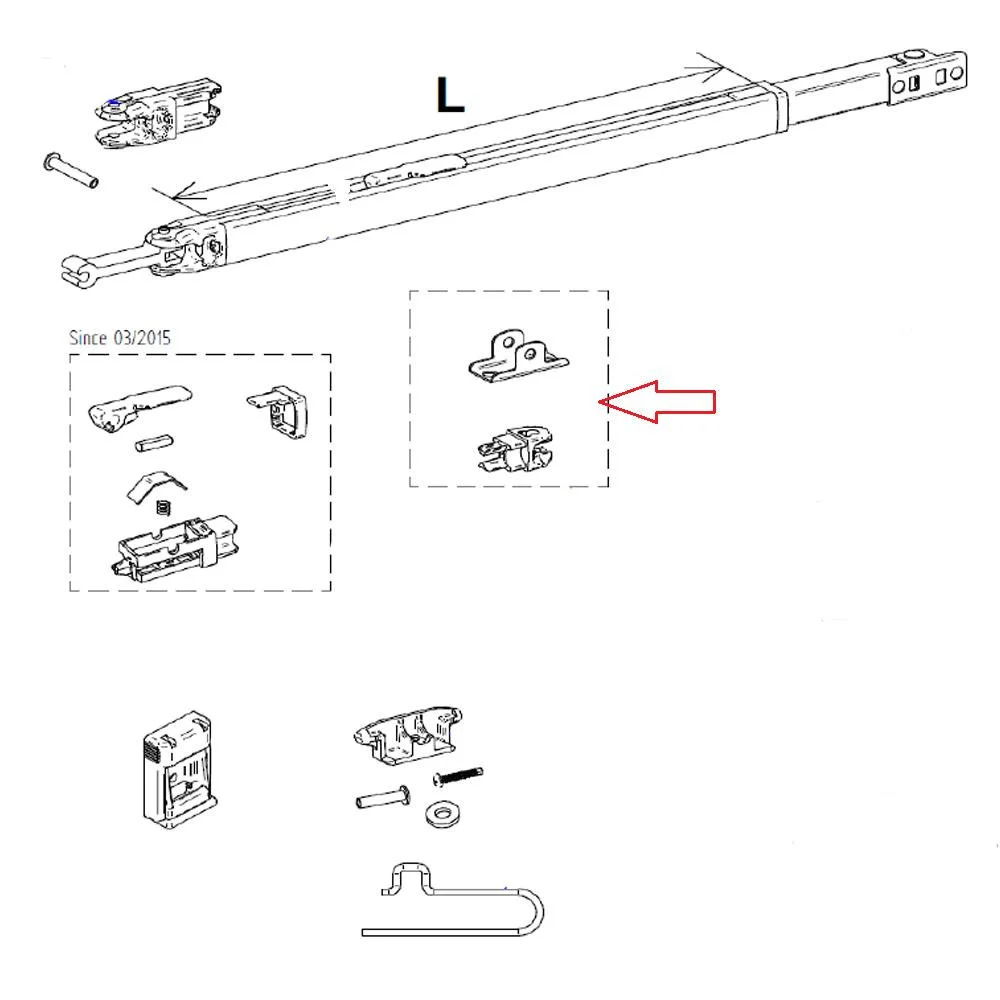Thule Staander Voetje V2 (Univ)
