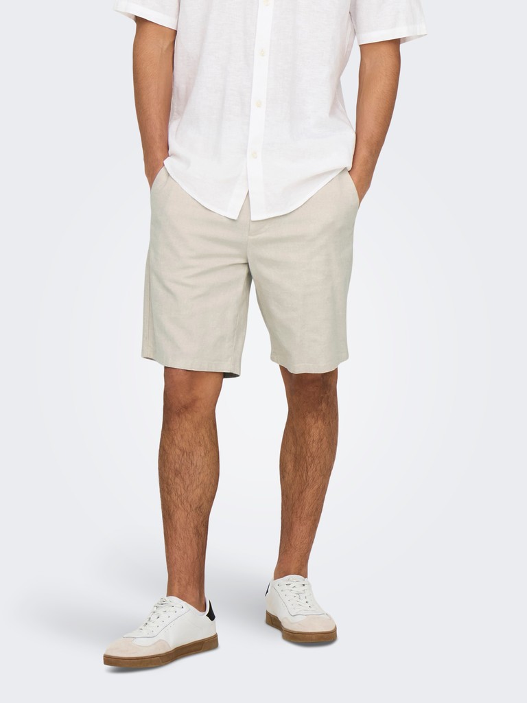 Only & Sons Mark 0011 Cotton Linen Shorts Heren