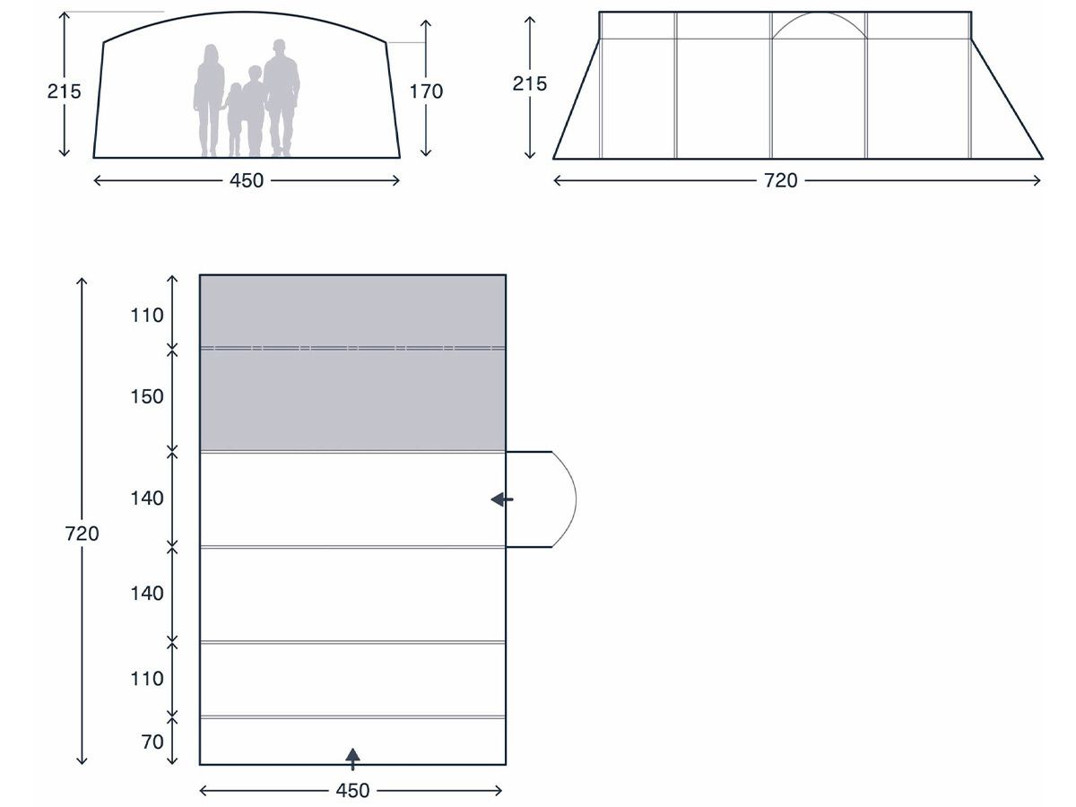 Kampa Seacliffe 06 Air TC