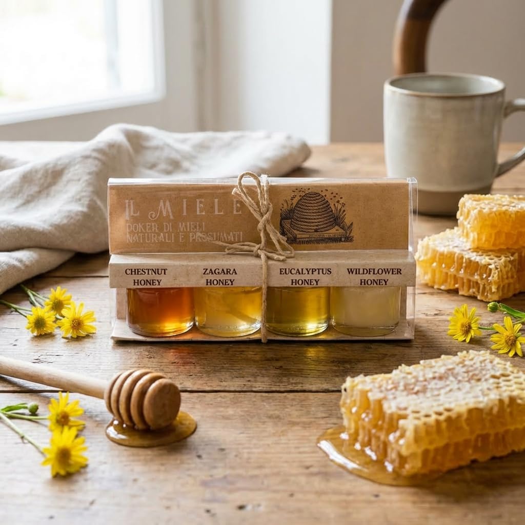 Artigiani Set Van 4 Italiaanse Honingsoorten 4x45 ML