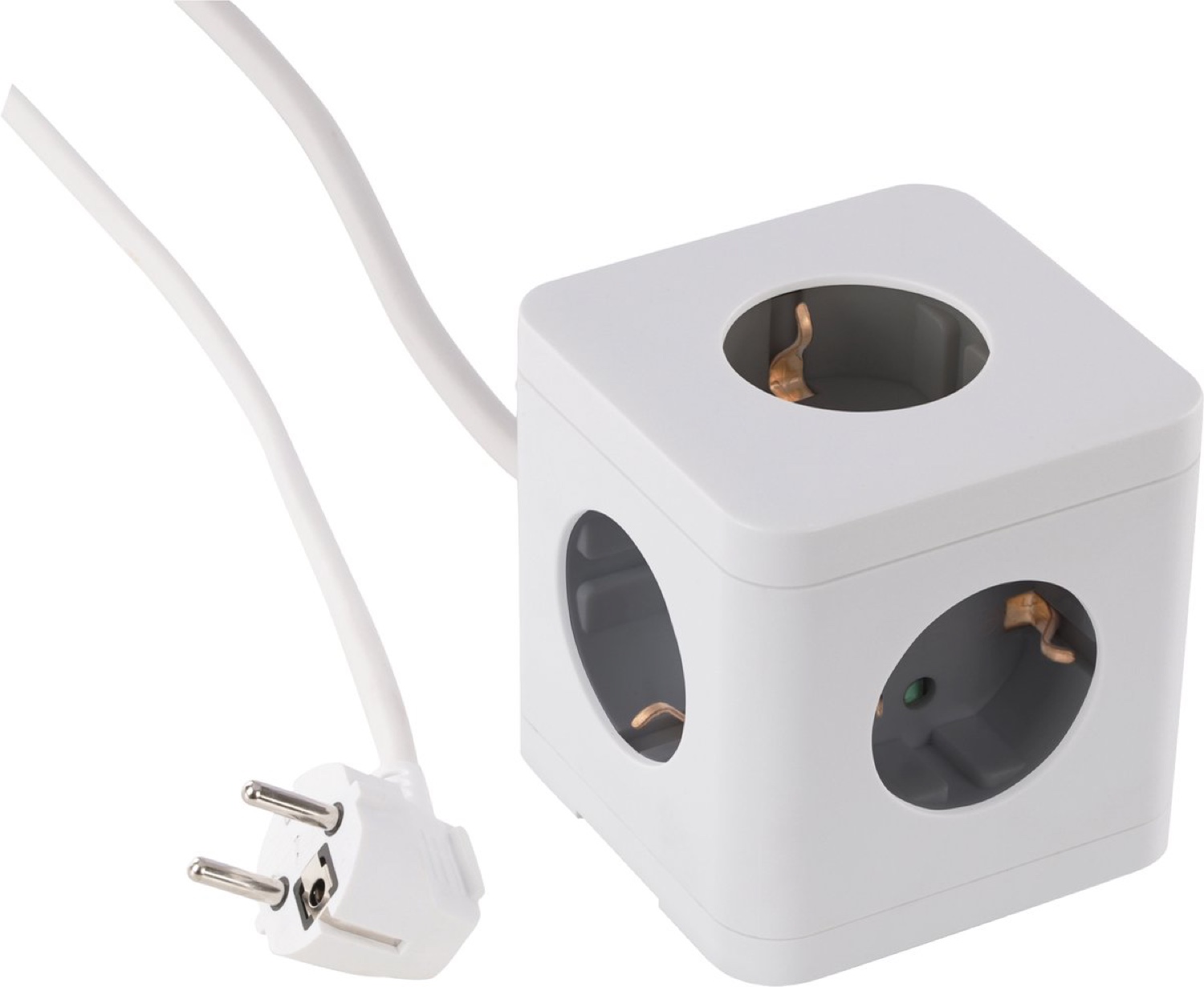 Q-Link QL Stekkerds Cube 5V RA 1.5M 3X1.5 W/G