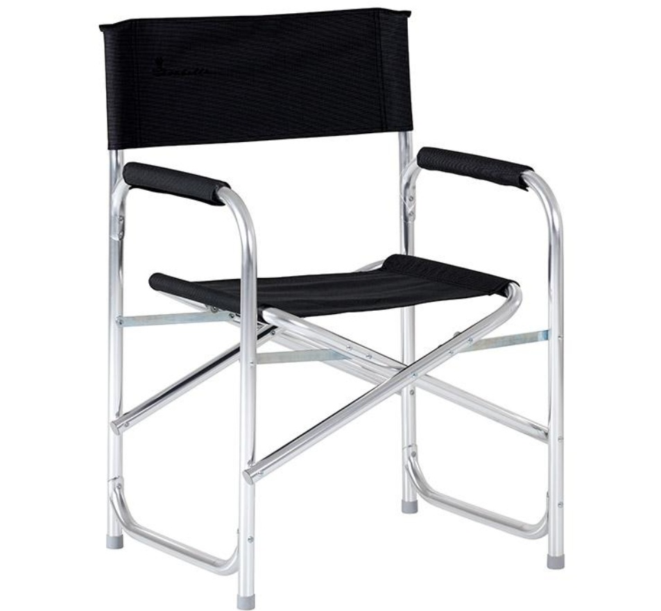 Isabella Regisseursstoel Met Zijtafel, Dark Grey