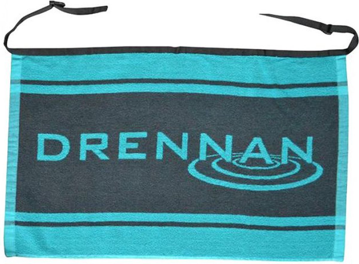 Drennan Apron Towel Black/Aqua
