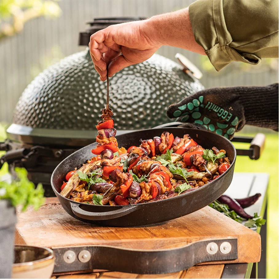 Big Green Egg Cast Iron Skillet Large
