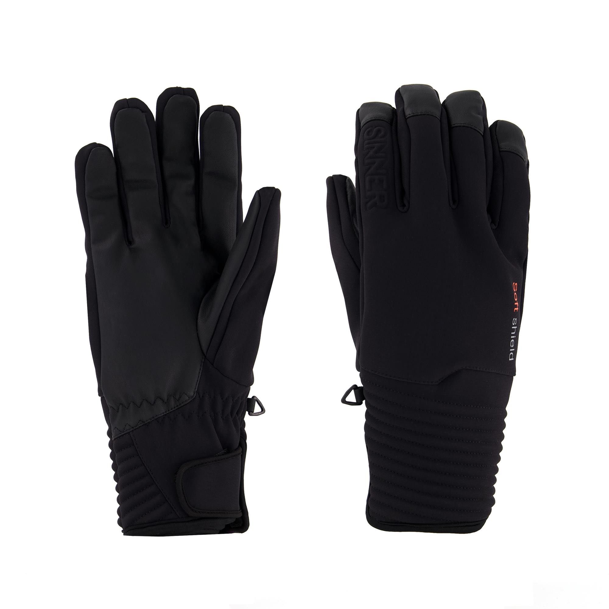 Sinner Ski Mont Glove Unisex Black_Size 8
