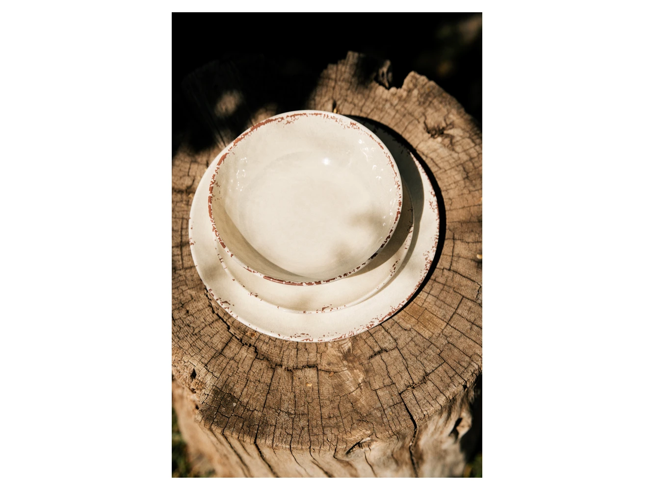 Flamefield Rustic Pearl 12-Delige Anti-Slip Servies Set