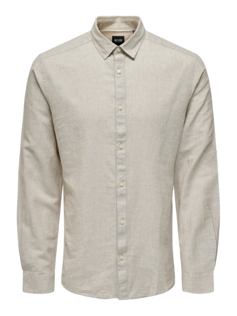 Only & Sons Caiden Ls Solid Linen Shirt Heren