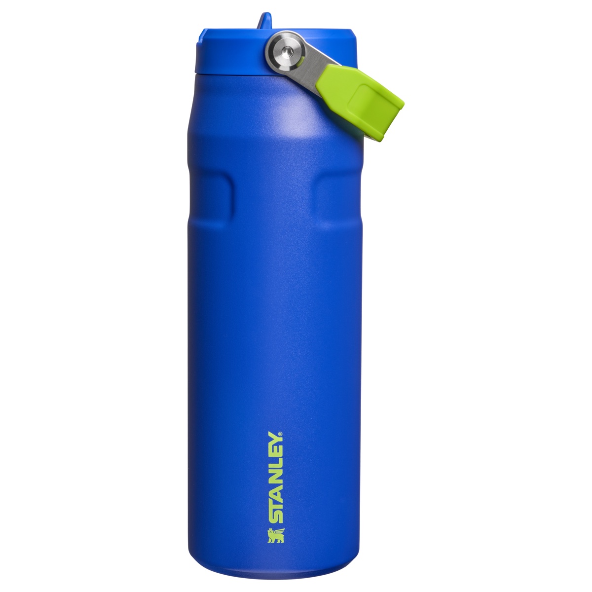 The Iceflow Flip Straw 2.0 Bottle - 24oz/0.71l - Cobalt Chartreuse