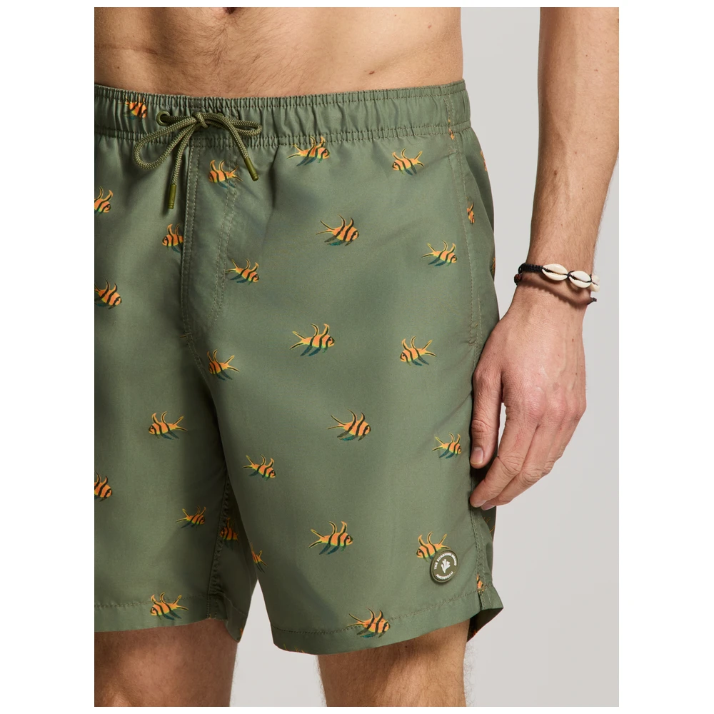 Shiwi Mike Swim Shorts 7 Inch Multi Fish Heren