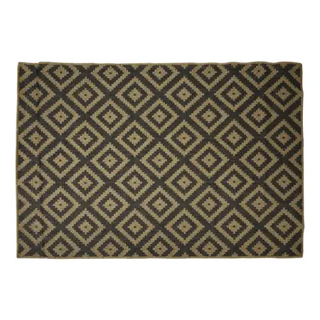 Vloerkleed 180X120 CM Beige/Zwart