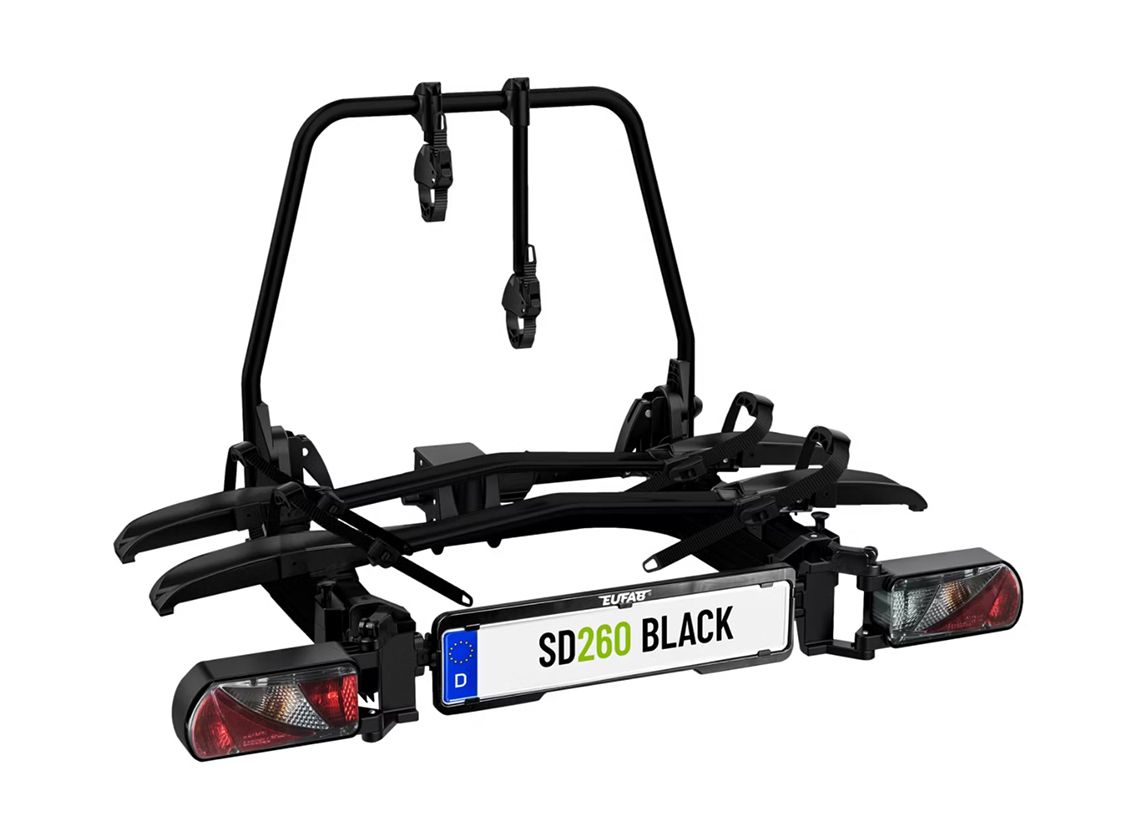 Enduro Fietsendrager Enduro Sd260 V.Buscamper Met Achterdeur Zwart