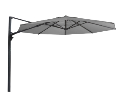 Leslie Living Zweefparasol Virgo UP Grijs Rond 3,5 Meter