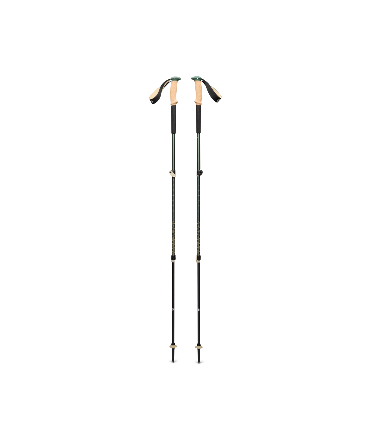 Black Diamond Trail Cork Trekking Poles - Laurel Green