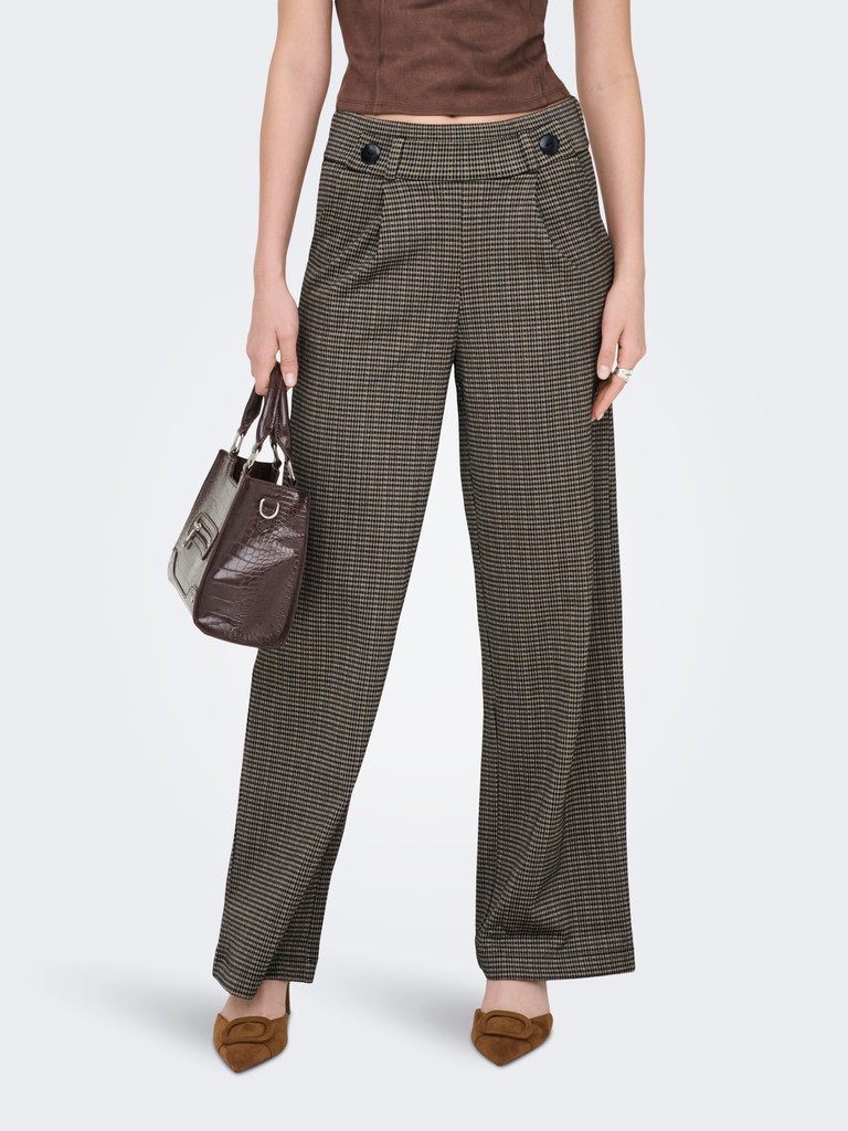JDY Geggo Mia Long Check Pant Dames