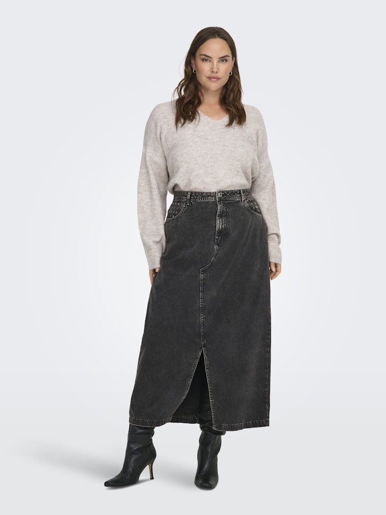 Only Carmakoma Camilla V-Neck L/S Pullover Knt Dames