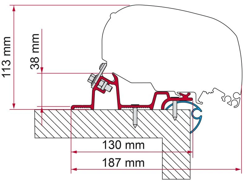 Fiamma Adapter Caravan Standard 340