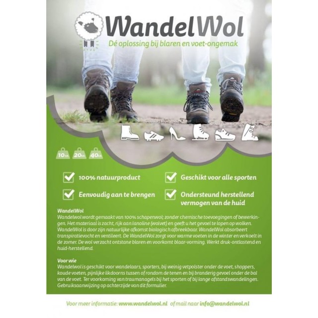 Wandelwol Antidruk-Wol 10 Gram