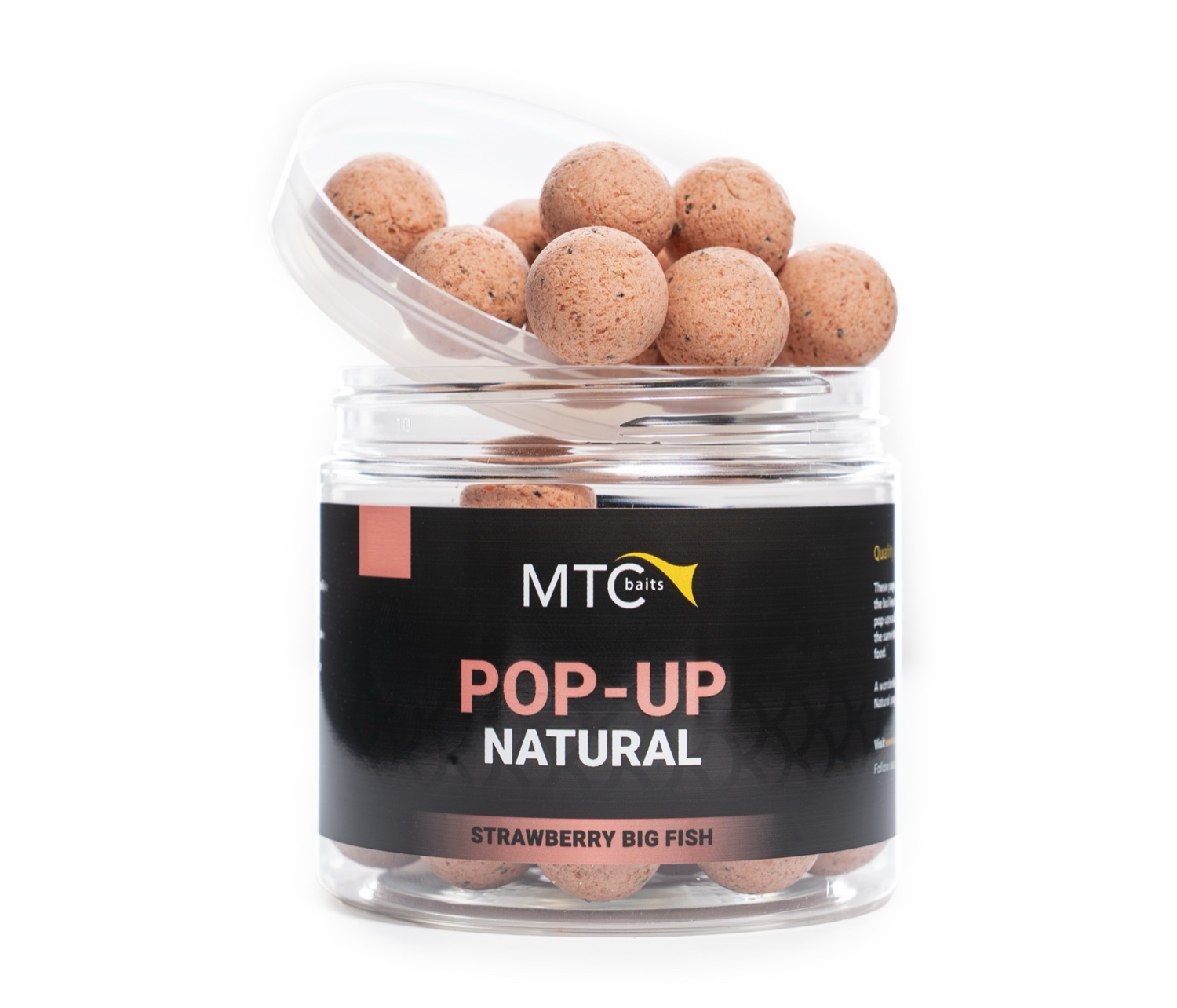 MTC Baits Natural Strawberry Big Fish Pop-Ups 16mm