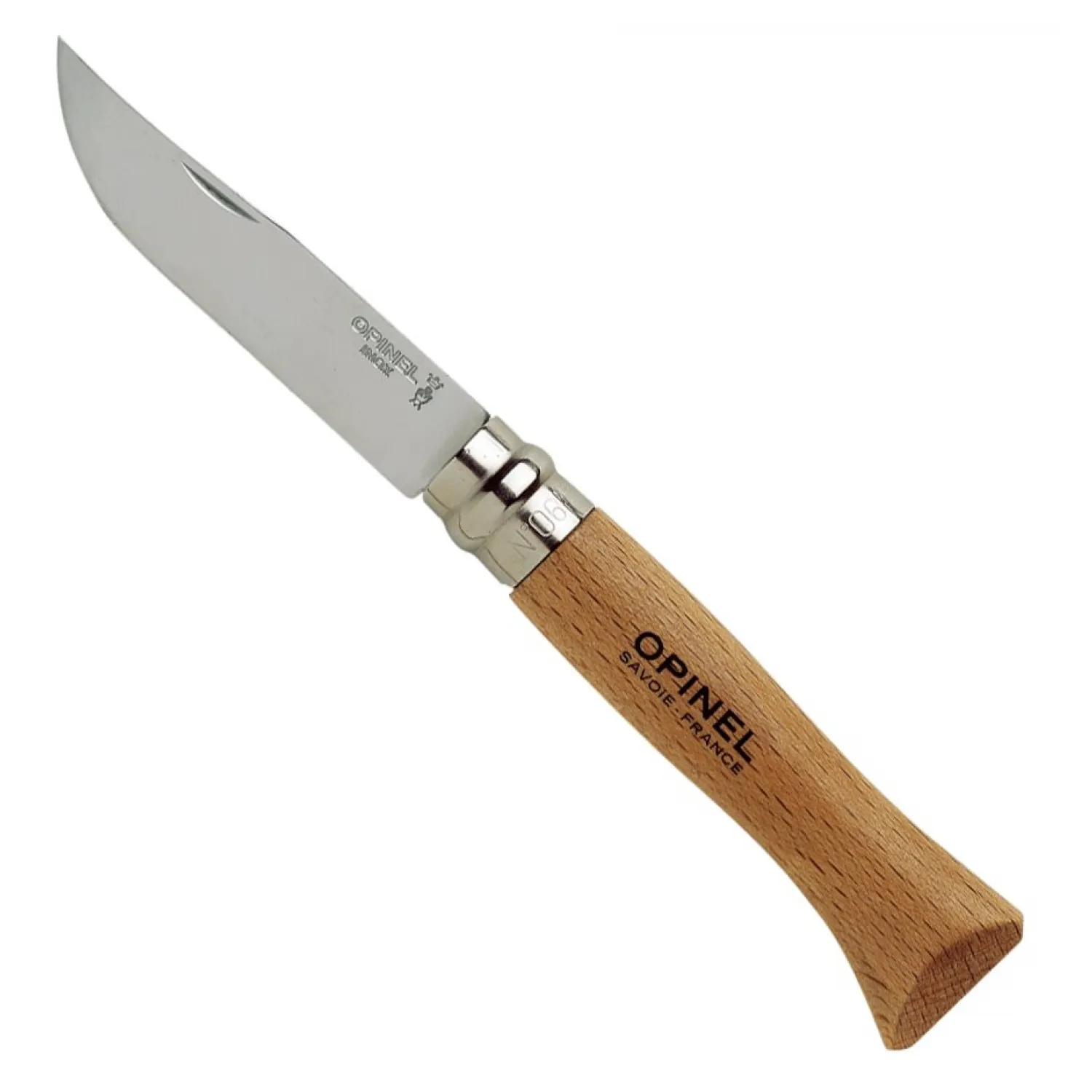 Opinel Zakmes Nr06 Inoxopinel Classic - Rvs/Hout