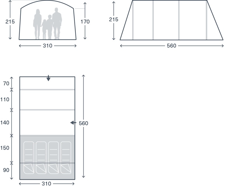 Kampa Rockcliffe 04 Air TC