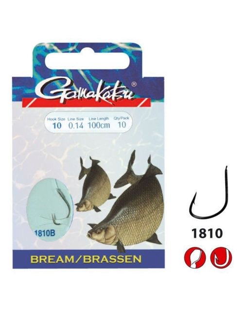 Gamakatsu Booklet Br.Feeder 1810B #10-0.16mm 100cm