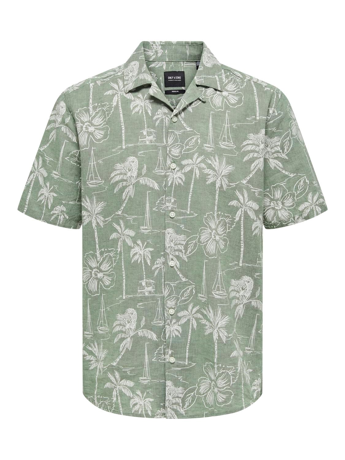 Only & Sons Caiden Ss Reg Hawaii Linen