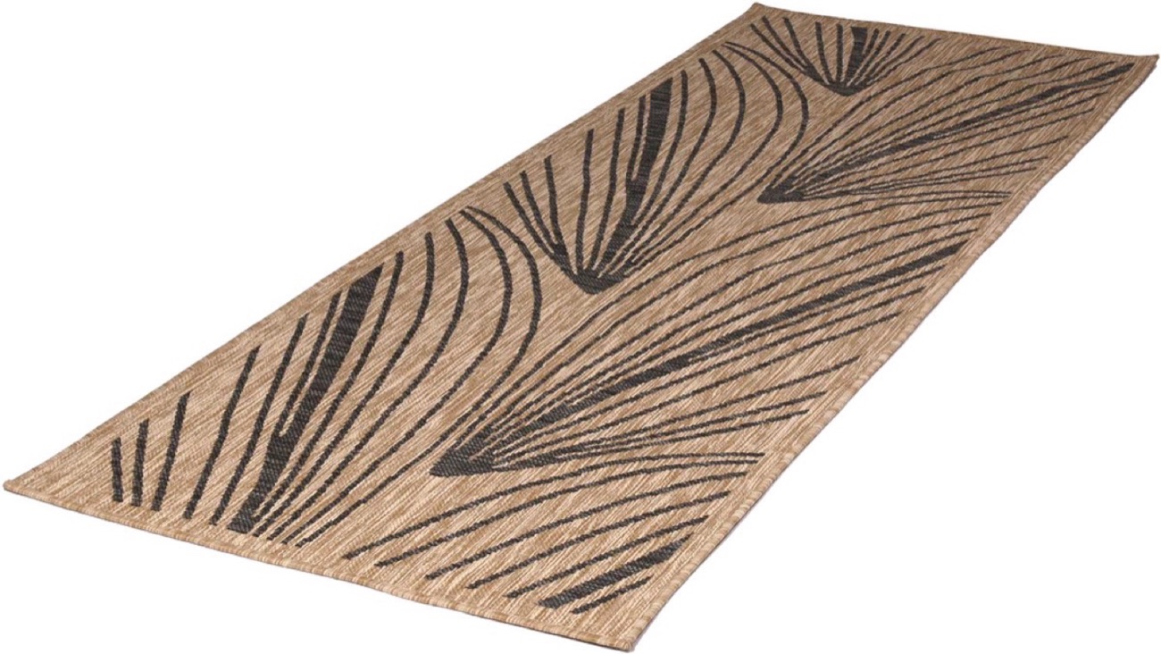 Human Comfort Luxe Outdoor Carpet Carros Brown PP 80x230 cm