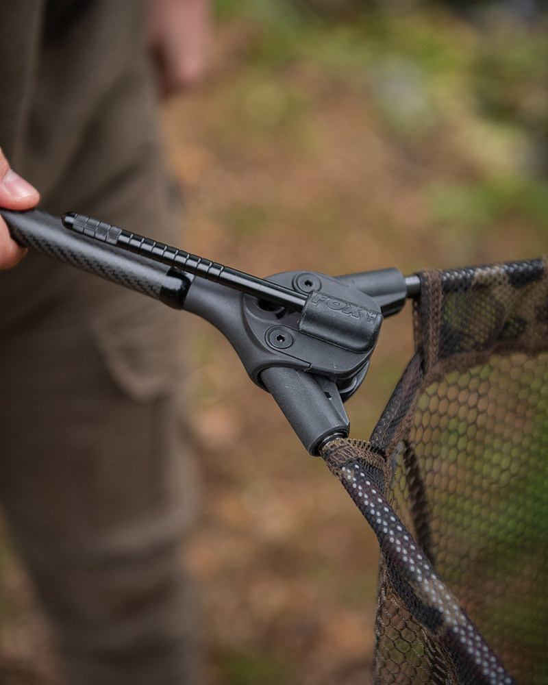 Fox Lever-Lok Landing Net-42In 8Ft 2 Piece Handle