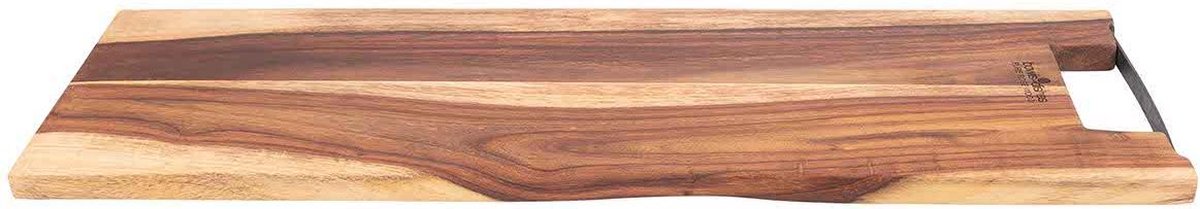 Pure Rose Wood Serveerplank 59 Cm Met Metalen Handvat