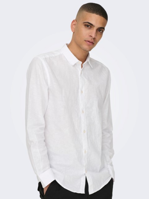Only & Sons Caiden Ls Solid Linen Shirt