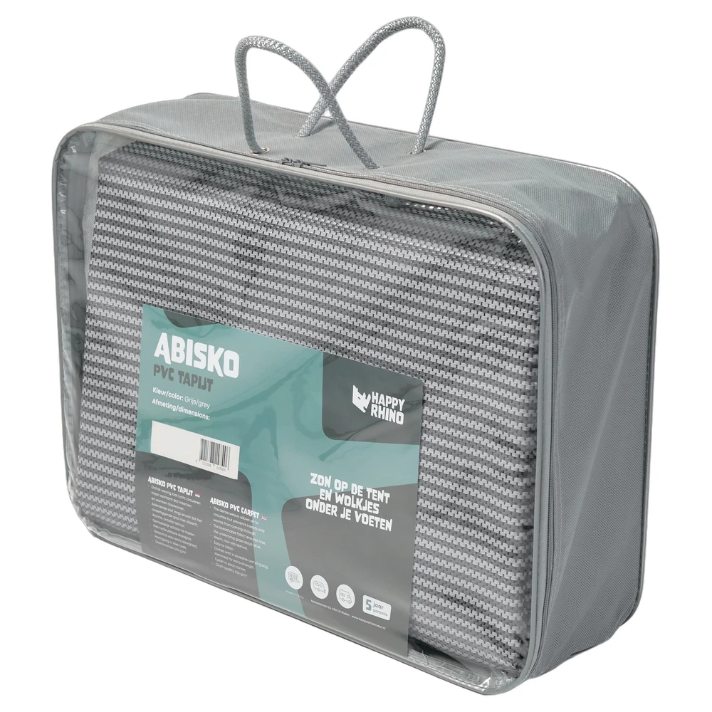 Happy Rhino Pvc Tapijt Abisko 3 X 5 Grijs