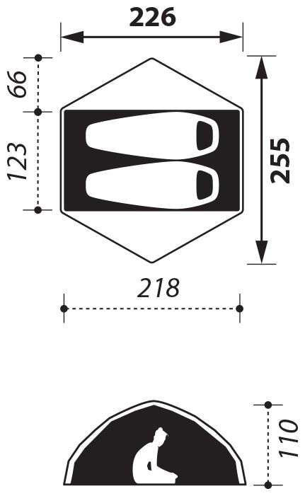 Nomad Tent Jade 2 Premium - Titanium Blue