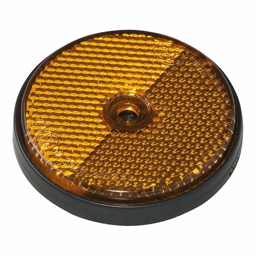 Proplus Reflector Oranje 60 Mm Schroefbevestiging - 2 Stuks Proplus Reflector Oranje 60 Mm Schroefbevestiging - 2 Stuks