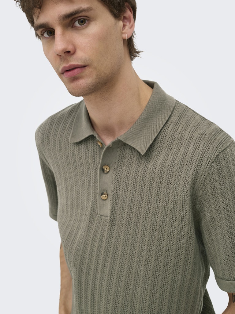 Only & Sons Moon Reg 12 SS Polo Knit Heren