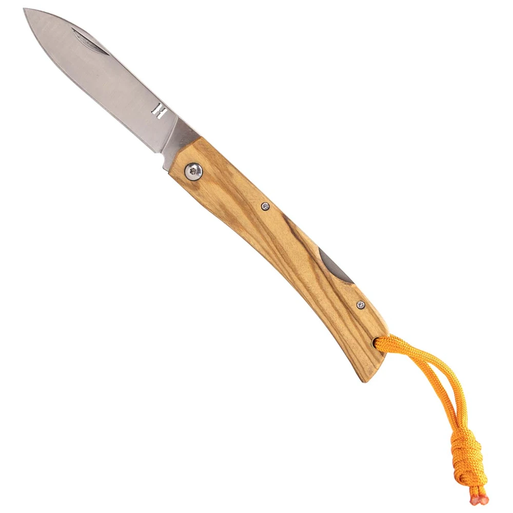 Homey's Zakmes Olly - Rvs/Olijfhout - 21Cm