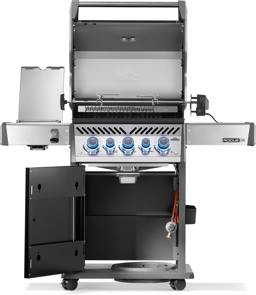 Napoleon Rogue Pro-S 425 Met Sizzle Zone En Achterbrander Zwart Incl Draaisp