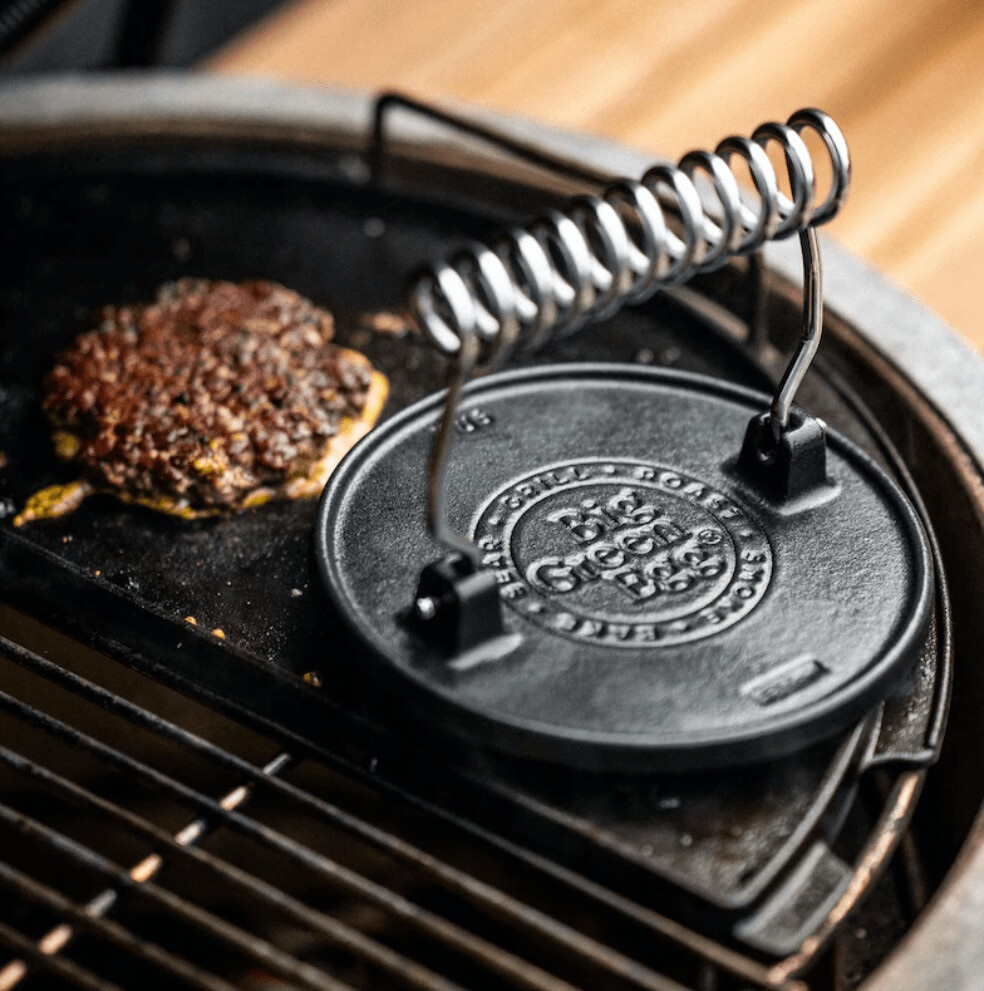 Big Green Egg Cast Iron Burger Pers