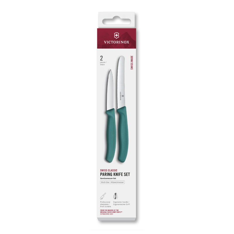 Victorinox Keukenset 2-Delig Swiss Classic - Glad/Kartel - Groen