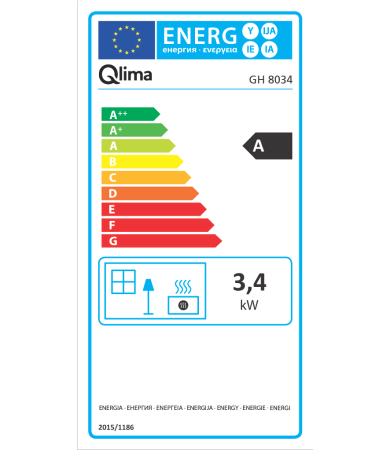 Qlima Gasrolkachel Gh 8034 Fire