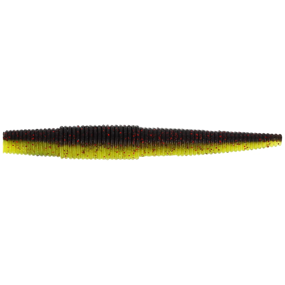 Westin Ned Worm 9Cm 5G Black/Chartreuse 6Pcs