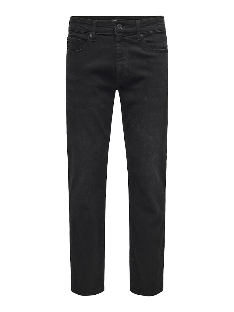 Only & Sons Weft Regular Black 8638 Mat Heren 