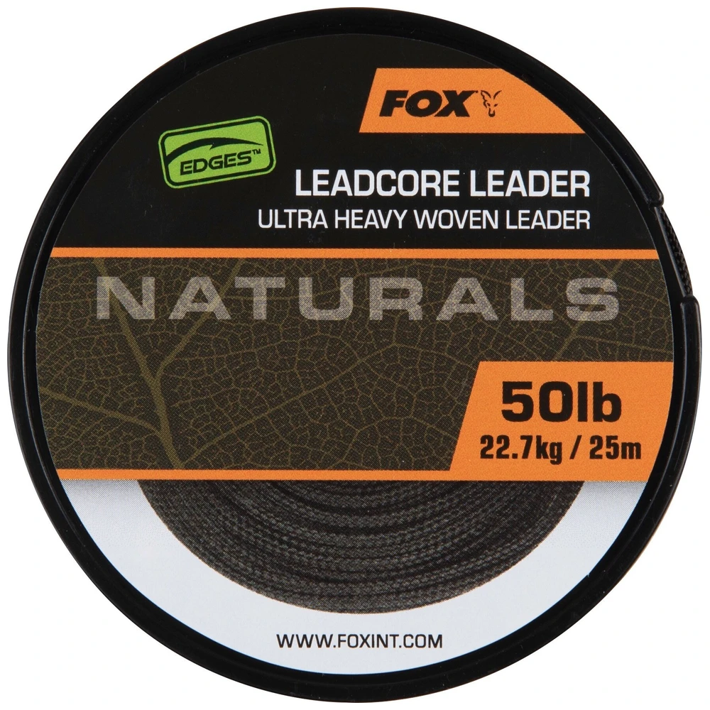Fox Naturals Leadcore Leader 25M 50Lb