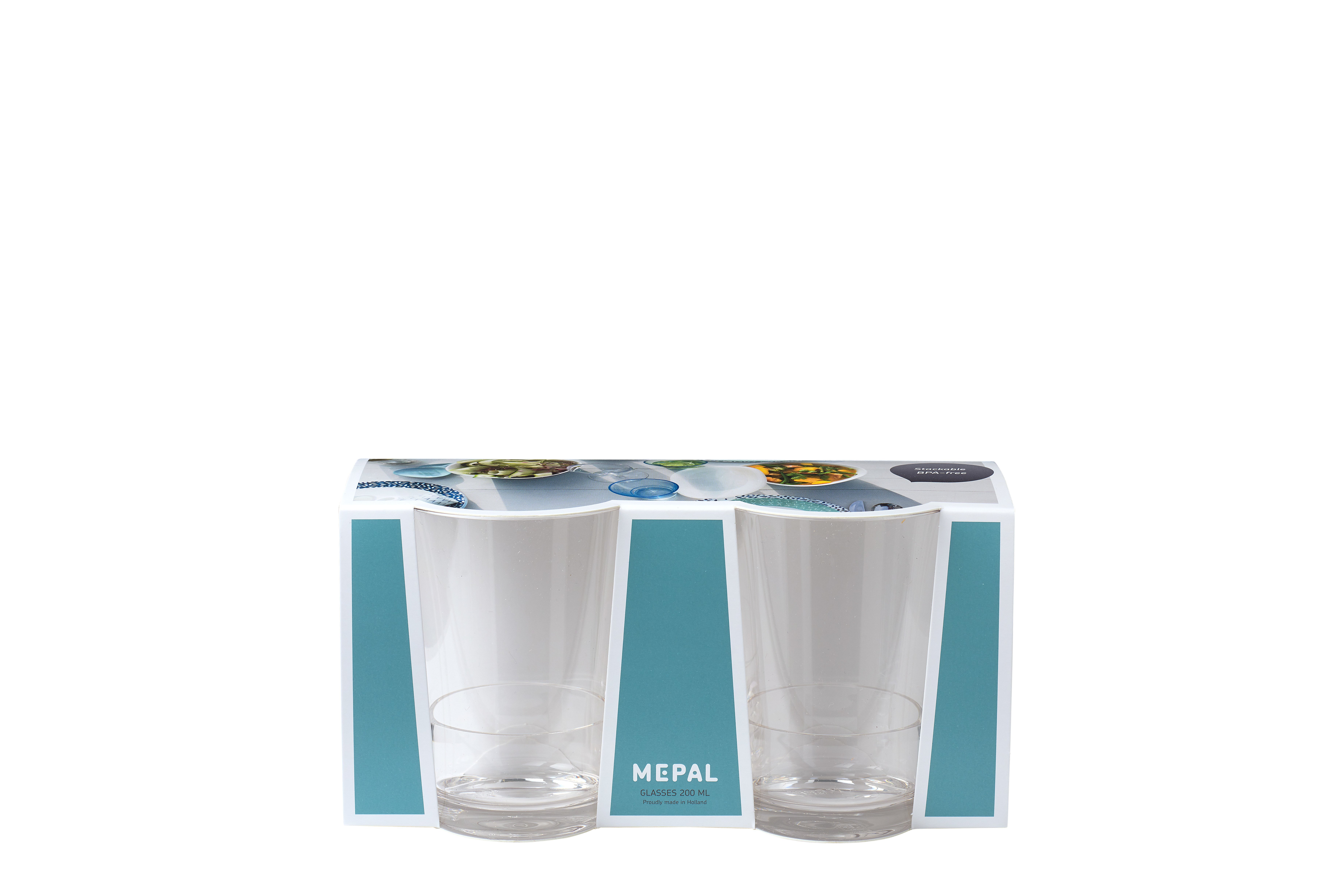 Mepal Set Glas Flow 200 Ml 2 Stuks