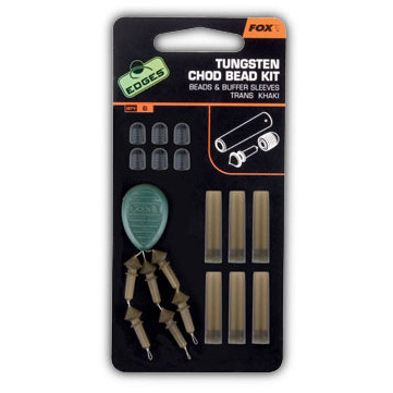 Fox Edges Tungsten Chod Bead Kit X 6 Beads / Buffer Sleeves